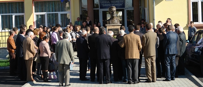 Sfintirea statuii David Voniga din Giroc